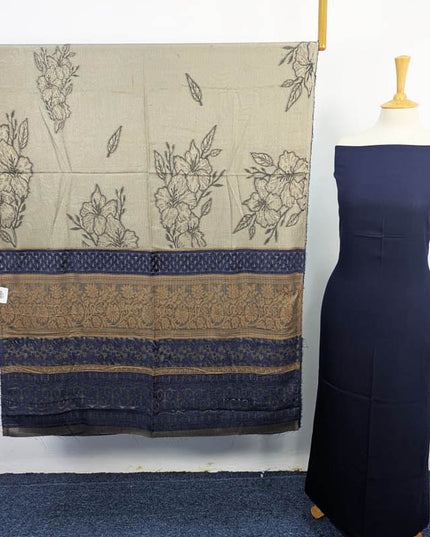 Exclusive Plain Leather Peach With Shawl Dupatta