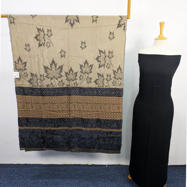 Exclusive Plain Leather Peach With Shawl Dupatta