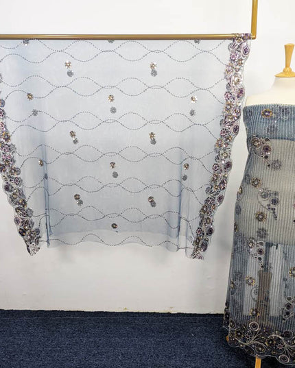 Fancy Net CutDana 2PC Unstitched