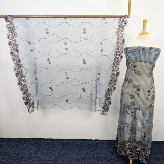 Fancy Net CutDana 2PC Unstitched