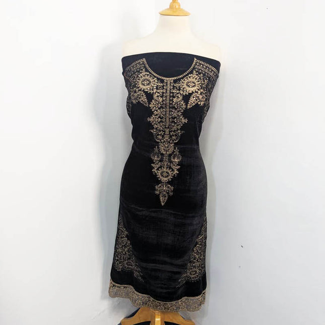 Fancy Embroidered Velvet 3PC Unstitched