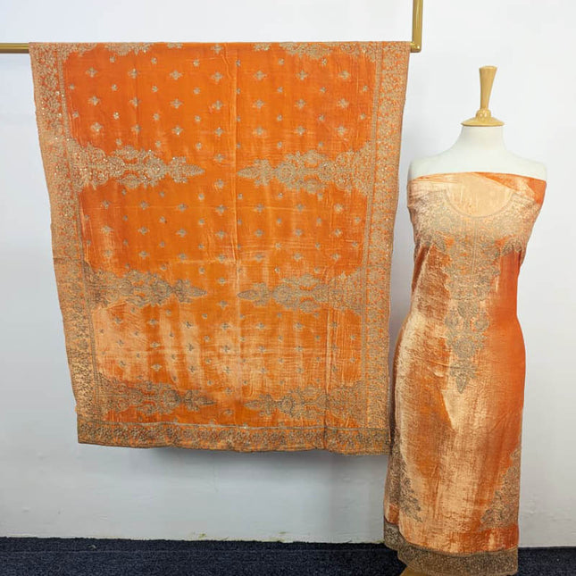 Fancy Embroidered Velvet 3PC Unstitched
