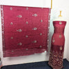 Maroon.