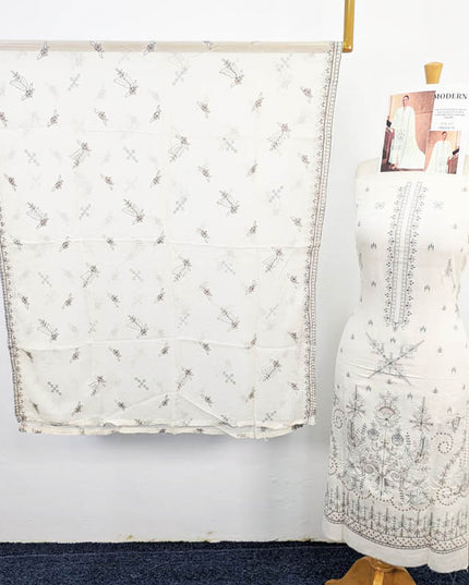 Embroidered Winter Slub Karandi With Pure Bamber Duppatta Modern Vol-115