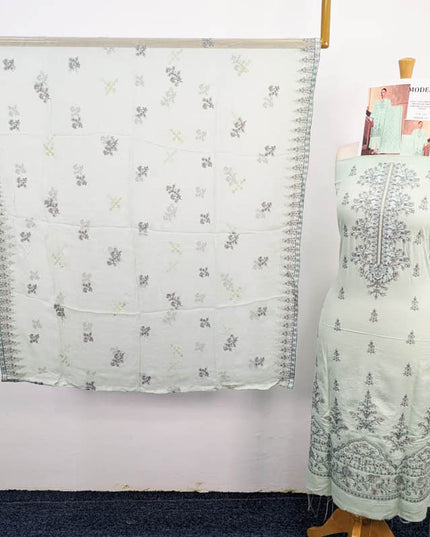 Embroidered Winter Slub Karandi With Pure Bamber Duppatta Modern Vol-115