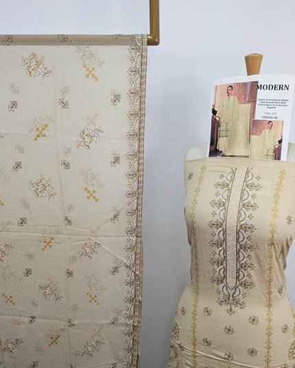Embroidered Winter Slub Karandi With Pure Bamber Duppatta Modern Vol-115