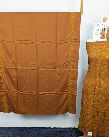 Premium Embroidered Dyed Dhanak 3PC - Sobia Waseem Vol 08