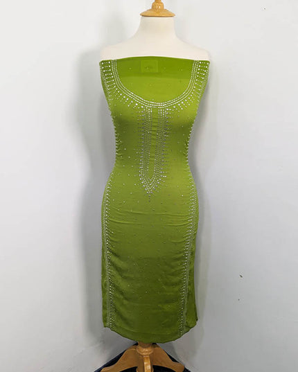 Handmade Mukesh Work Chiffon 2PC Unstitched