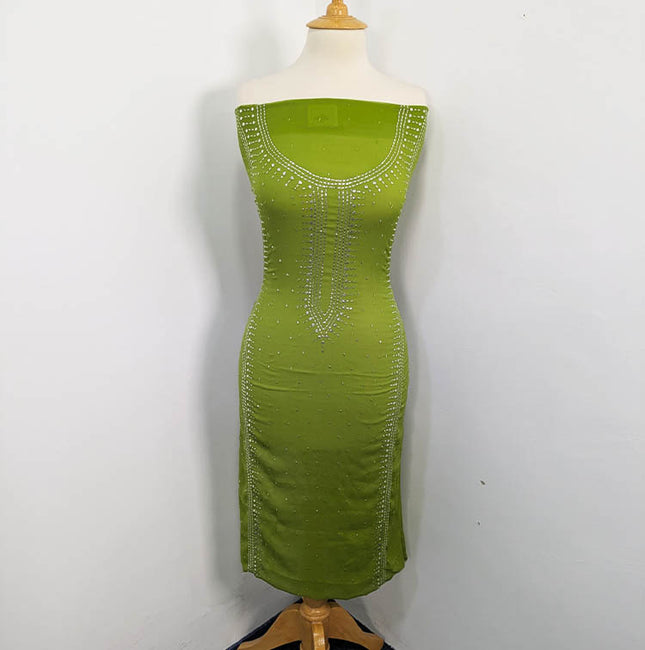 Handmade Mukesh Work Chiffon 2PC Unstitched