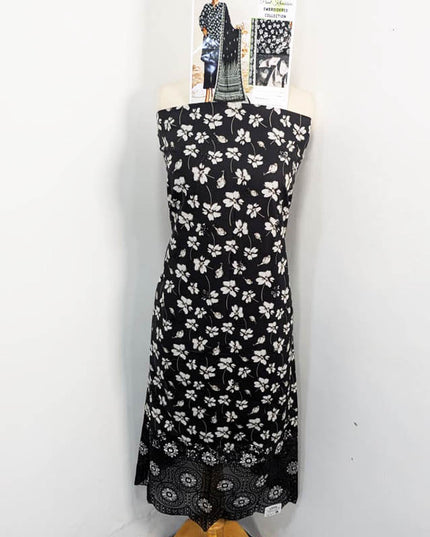 Printed Khaddar With Embroidered And Chikankari Work 3PC- Bin Umer