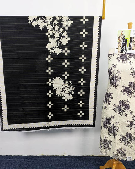 Printed Khaddar With Embroidered And Chikankari Work 3PC- Bin Umer