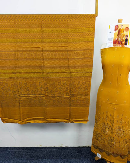 Heavy Embroidered Bana Dora Dhanak With Wool Shawl 3PC  Hadiya Vol-1846