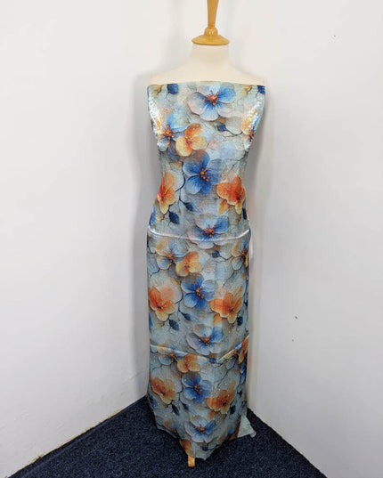 Printed Silk With Kundan 2PC Unstitched