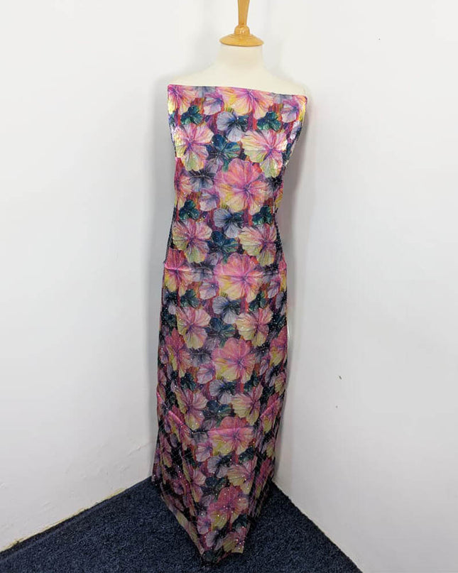 Printed Silk With Kundan 2PC Unstitched