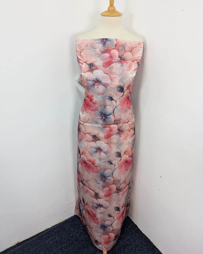 Printed Silk With Kundan 2PC Unstitched