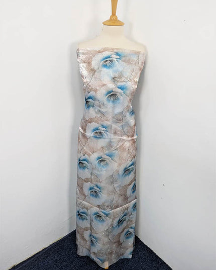 Printed Silk With Kundan 2PC Unstitched
