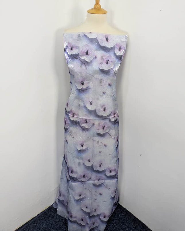 Printed Silk With Kundan 2PC Unstitched