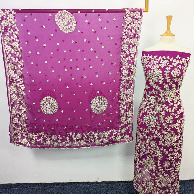 Handmade Gotta Work Chiffon 2PC Unstitched