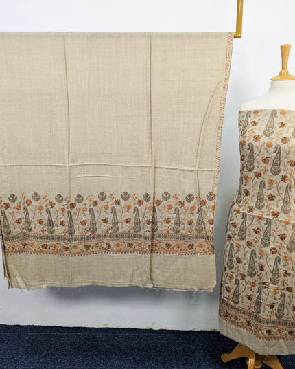 Fancy Embroidered Pashmina 3PC Unstitched