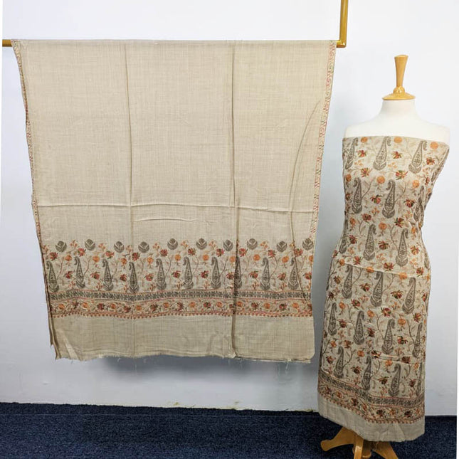 Fancy Embroidered Pashmina 3PC Unstitched