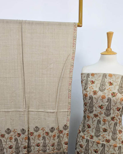 Fancy Embroidered Pashmina 3PC Unstitched