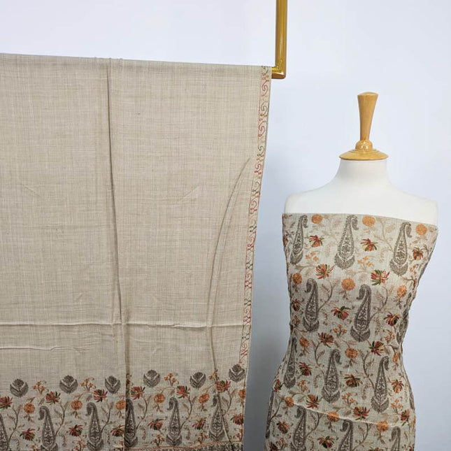 Fancy Embroidered Pashmina 3PC Unstitched