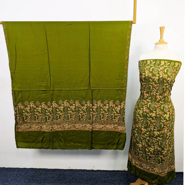 Fancy Embroidered Pashmina 3PC Unstitched