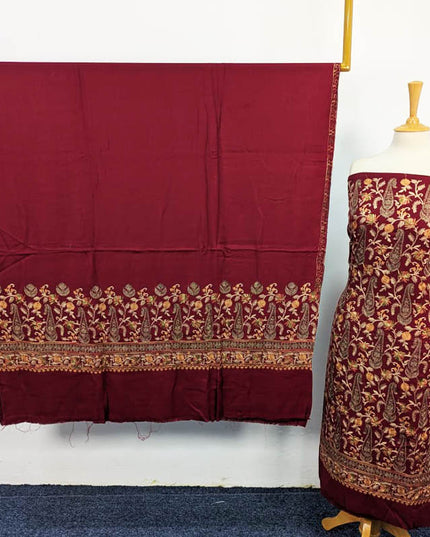 Fancy Embroidered Pashmina 3PC Unstitched