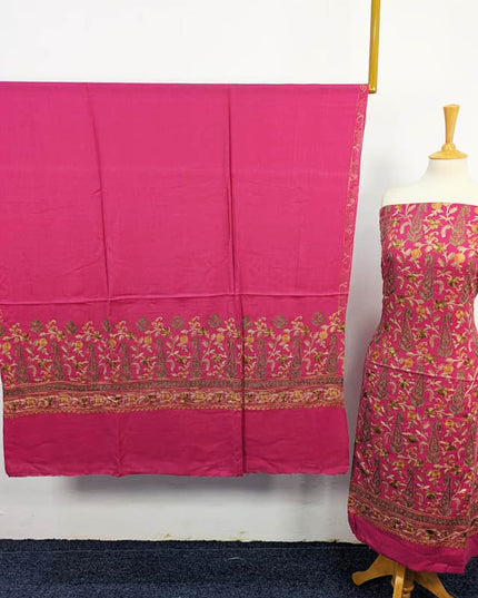 Fancy Embroidered Pashmina 3PC Unstitched