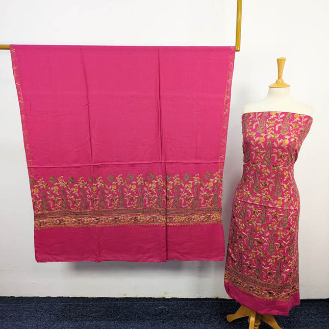 Fancy Embroidered Pashmina 3PC Unstitched