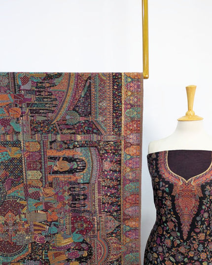 Luxury Pure Kani  Indian Moon Light 3PC Unstitched