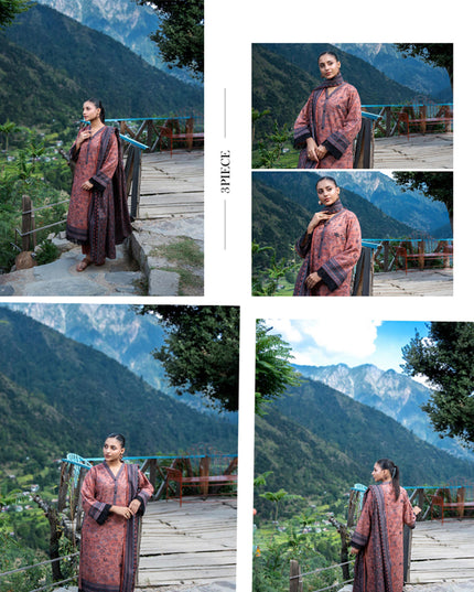 Printed Airjet khaddar 3PC unstitched - Zesh Drop 3