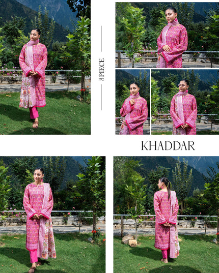 Printed Airjet khaddar 3PC unstitched - Zesh Drop 3
