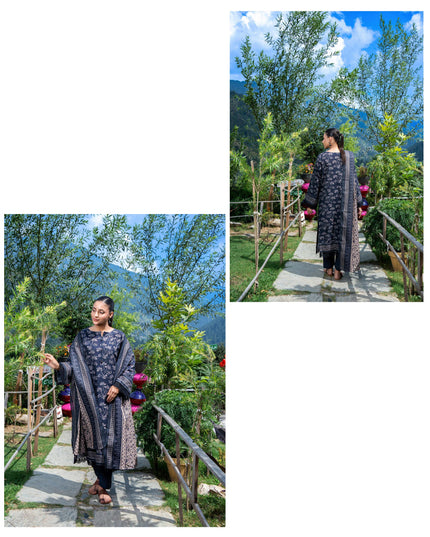 Printed Airjet khaddar 3PC unstitched - Zesh Drop 3