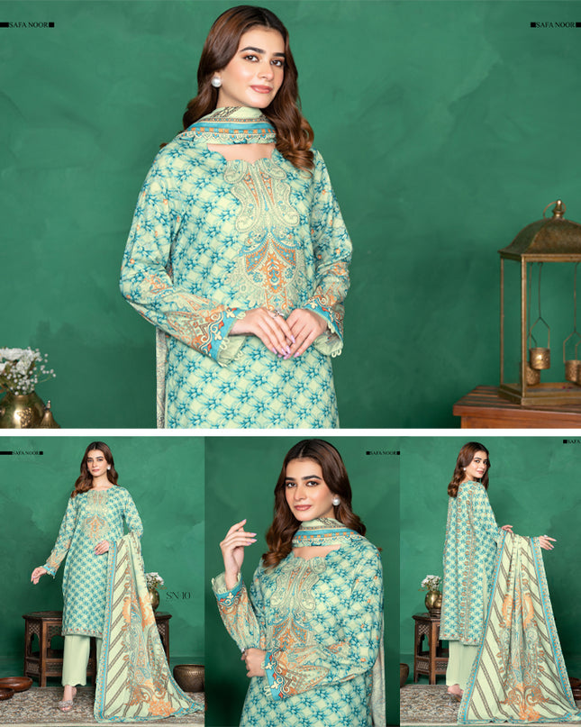 Digital Printed Intermix Cotton 3PC Unstitched Nayab Vol-13