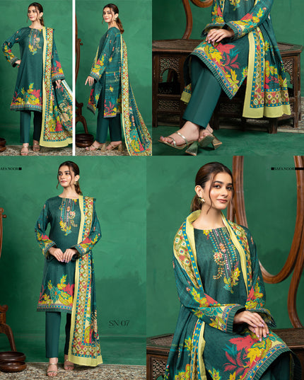 Digital Printed Intermix Cotton 3PC Unstitched Nayab Vol-13