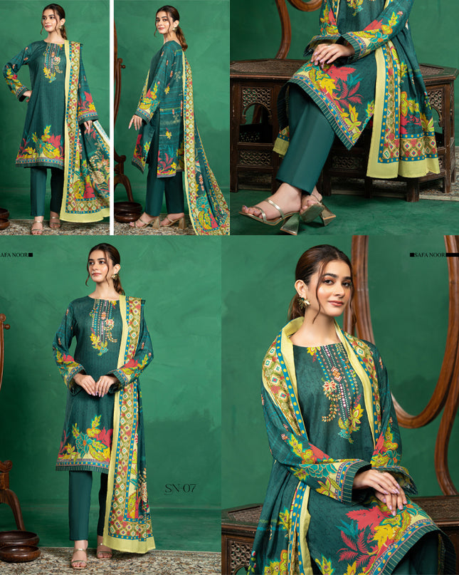 Digital Printed Intermix Cotton 3PC Unstitched Nayab Vol-13