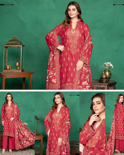 Digital Printed Intermix Cotton 3PC Unstitched Nayab Vol-13