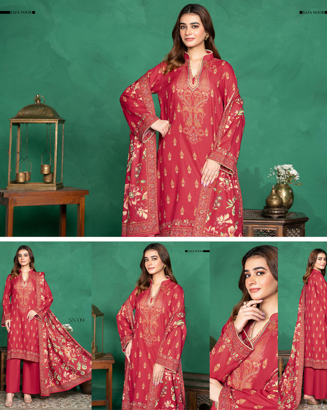 Digital Printed Intermix Cotton 3PC Unstitched Nayab Vol-13