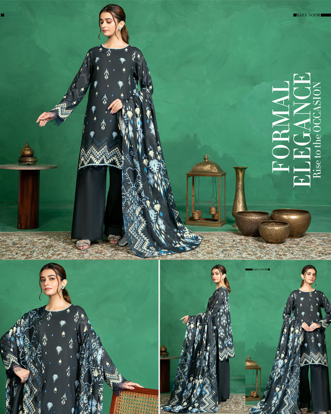 Digital Printed Intermix Cotton 3PC Unstitched Nayab Vol-13