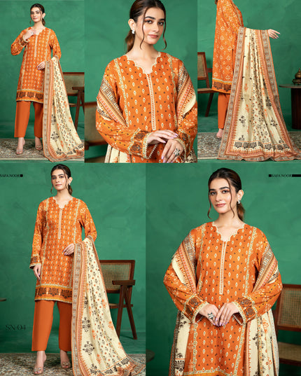 Digital Printed Intermix Cotton 3PC Unstitched Nayab Vol-13