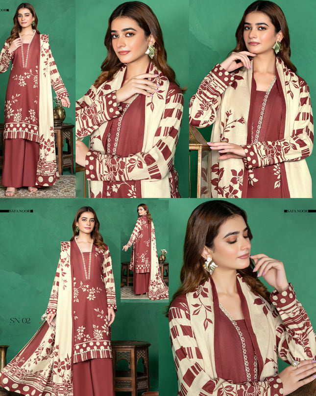Digital Printed Intermix Cotton 3PC Unstitched Nayab Vol-13