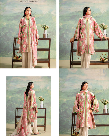 Digital Printed khaddar 3PC Unstitched - Winter Rush Vol 1