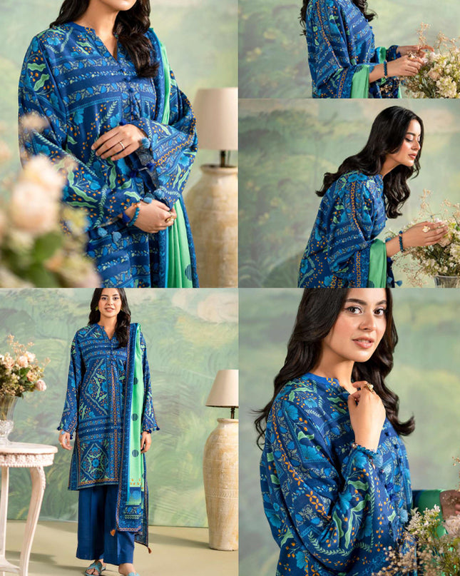Digital Printed khaddar 3PC Unstitched - Winter Rush Vol 1
