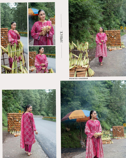 Printed Airjet khaddar 3PC Unstitched - Zesh Vol 2