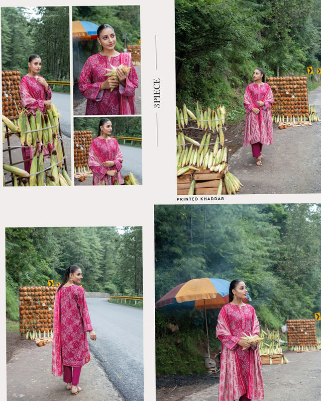 Printed Airjet khaddar 3PC Unstitched - Zesh Vol 2