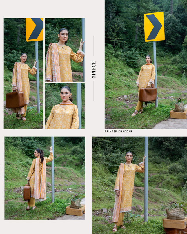 Printed Airjet khaddar 3PC Unstitched - Zesh Vol 2