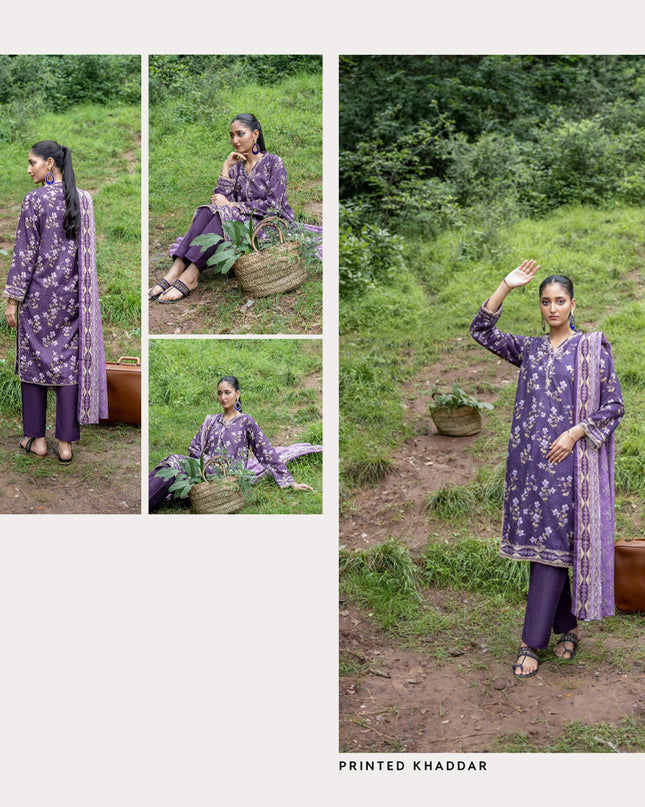 Printed Airjet khaddar 3PC Unstitched - Zesh Vol 2