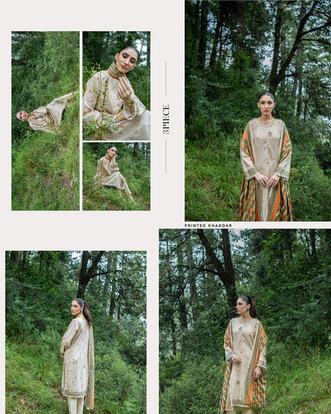 Printed Airjet khaddar 3PC Unstitched - Zesh Vol 2