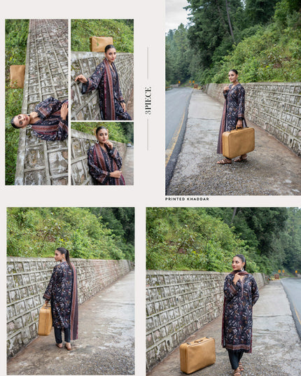 Printed Airjet khaddar 3PC Unstitched - Zesh Vol 2